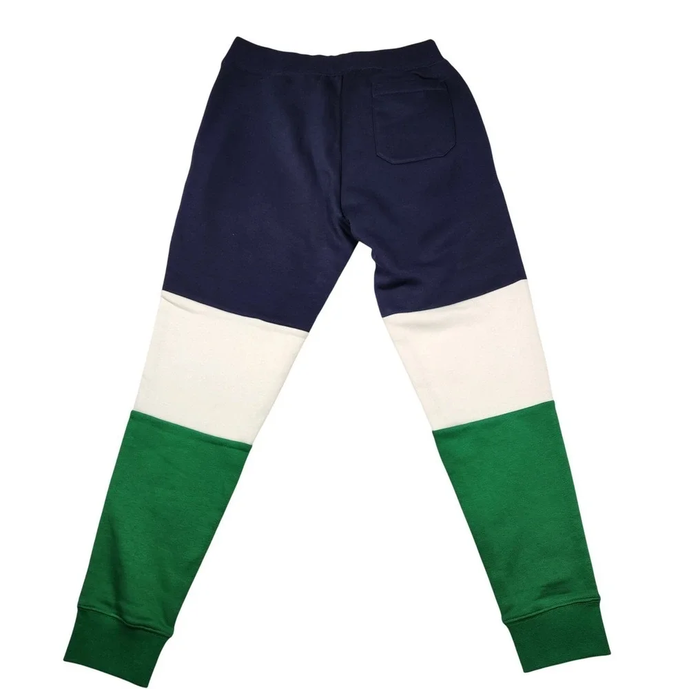 Ralph Lauren Color Block Jogger Sweatpants Navy White‎ Green Size S $175 New